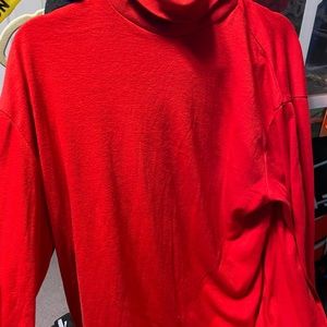 large red turtleneck